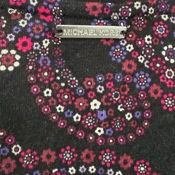 Michael Michael Kors Womens M Black Paisley Floral Print Long Sleeve Blouse Top - Picture 4 of 8